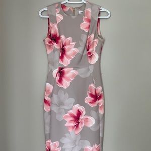 Midi Calvin Klein Floral Dress